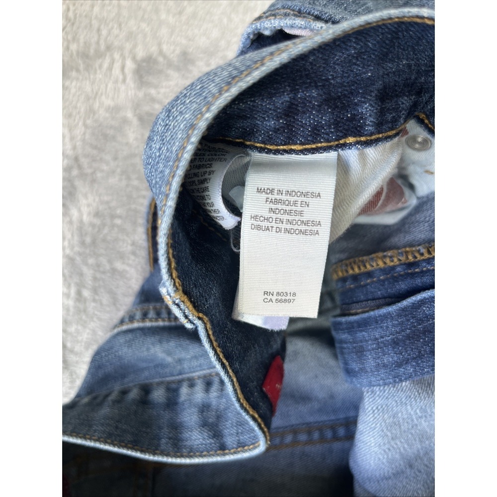 Lucky Brand 429 Classic Straight Jeans Men's 36x31 (Tag: 36x32) Blue Dark Wash - Picture 7 of 13